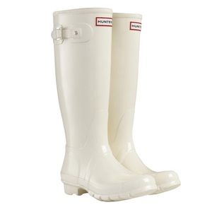 Hunter - Original gloss W23616 6M/7F Rain Boots in Enamel (cream/off-white)